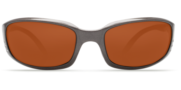 Costa Del Mar Brine Polarized Sunglasses Gunmetal Copper Poly Front